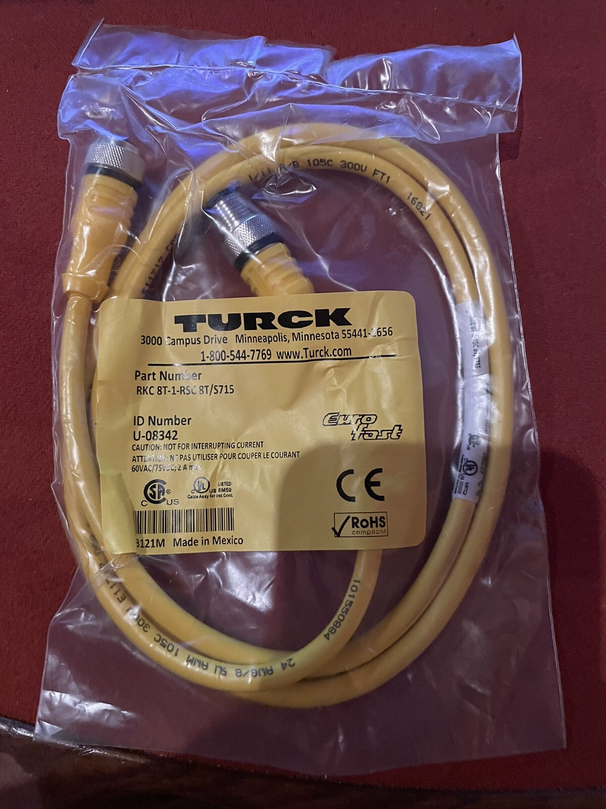 TURCK RKC 8T-1-RSC 8T/S715 / RKC8T1RSC8TS715 (BRAND NEW)