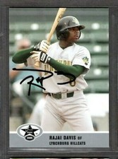 2005 Just #14 Rajai Davis Lynchburg Hillcats Baseball Signed Autograph (D69)