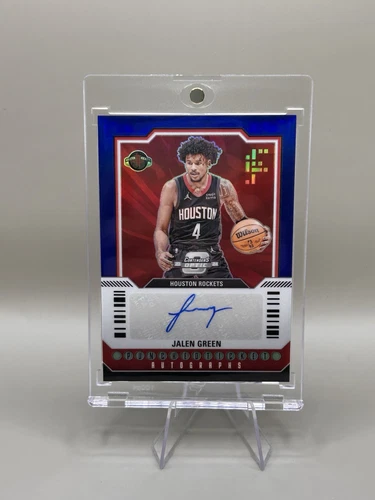 2024 Contenders Optic Jalen Green Punched Ticket Auto Blue /75