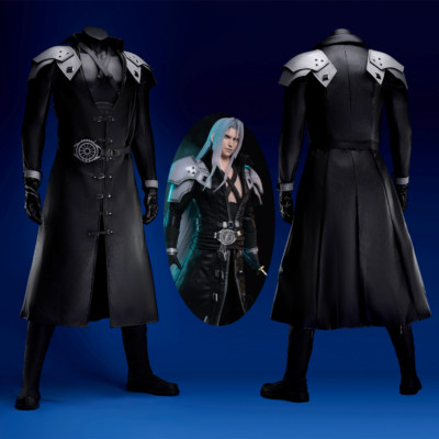 Sephiroth Costume FF VII Remake Cosplay Suit Shoes Outfit