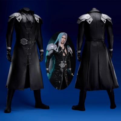 Sephiroth Costume FF VII Remake Cosplay Suit Shoes Outfit | eBay