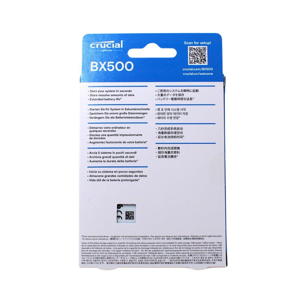 Crucial BX500 Internal SSD 500GB 2.5in 3D NAND SATA 6Gb/s | eBay
