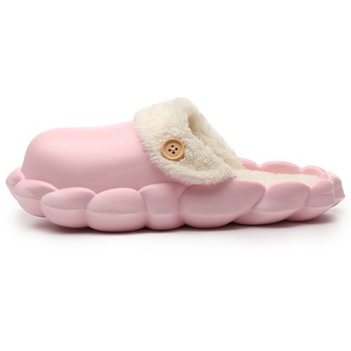 Unisex Warm House Slippers Closed Toe Plush Lined Clog Men Home Slip On Comfort - Picture 8 of 15