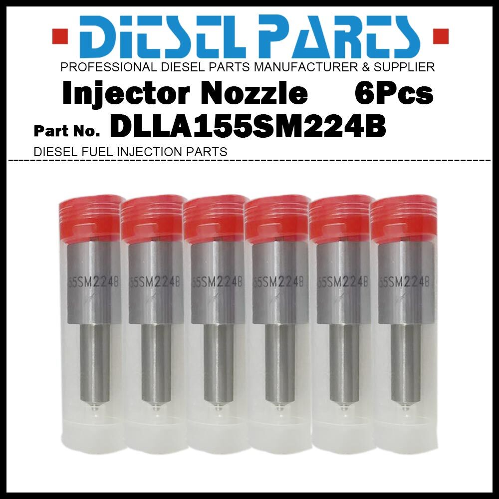 6x Fuel Injector Nozzle DLLA155SM224B for Doosan Solar 420LC-V