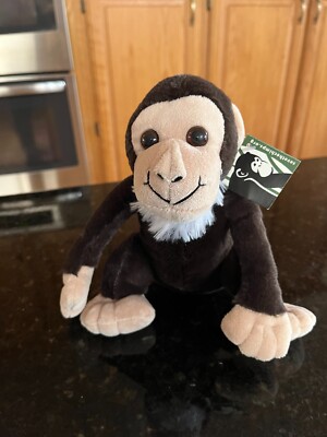 Elway DOB 05/21/99 Save the Chimps Plush Toy 7'' Stuffed Animal Monkey Chimpanzee