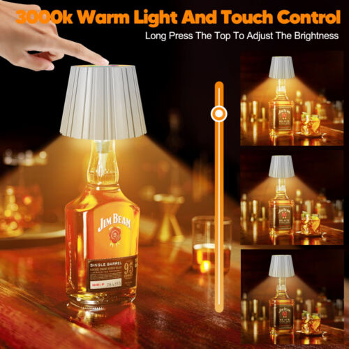 LED Flaschenaufsatz Tisch-Lampe Flaschen-Leuchte Deko-Licht Dimmbar/RGB Touch - Bild 13 von 66