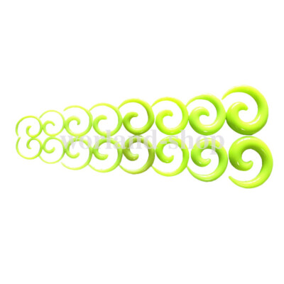 16pc Set Spiral Flesh Tunnel Dehnstab Expander Plug Dehnungsstab Ohr Piercing