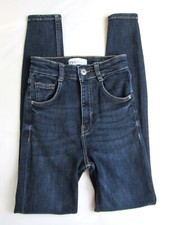 Zara Women's Skinny Jeans Dark Wash Mid RIse Stretch Size 02