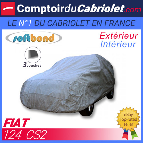 Bâche Fiat 124 CS2 housse SoftBond protection mixte premium