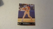 1991 LEAF GOLD ROOKIES # BC2  LUIS GONZALEZ   BASEBALL CARD