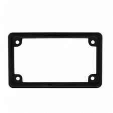Black Motorcycle License Plate Frame - Metal