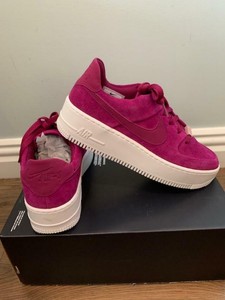 nike air force 1 sage low sneakers in berry