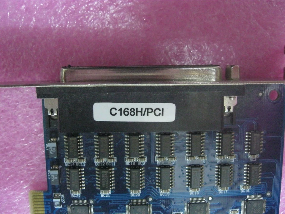 MOXA C168H/PCI Series 8port RS-232 PCI Board w/8 Port Panel OPT 8B & Cable B2602 - Image 3 of 4