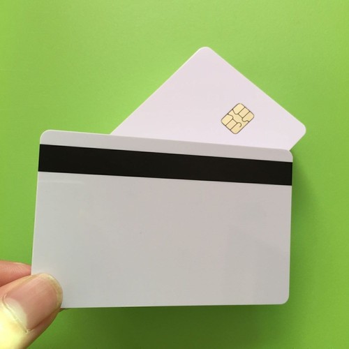 10 Pcs Blank Smart Card Sle4442 Chip with Magnetic Strip Hico 3 track Inkjet PVC - Picture 6 of 7