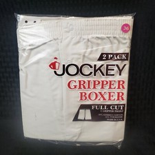 NOS 1987 Jockey Gripper Boxer 2 Pack Size 36 Full Cut