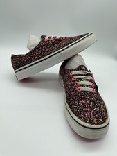Vans Authentic Women s Canvas Casual Shoes Glow Pink Speckle Sneakers Size 6.0