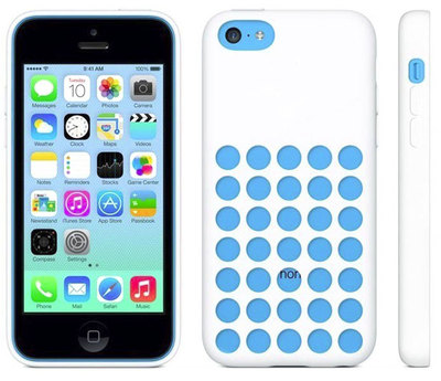 Genuine Original Apple Silicone Dot Case Cover for iPhone 5C