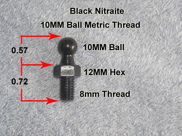 Gas Nitro Prop Lift Strut Spring Lift Shock 10MM Ball Stud Mount