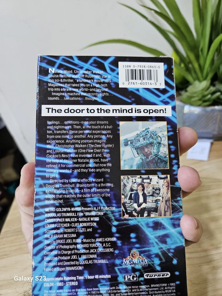 BRAINSTORM VHS 1983 SCI FI CHRISTOPHER WALKEN  Foto 4 de 4