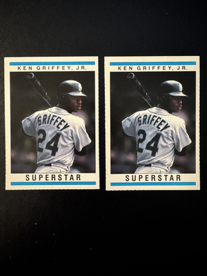 #ad 1993 Superstar Oddball KEN GRIFFEY JR Lot of 2 MLB HOF Seattle Mariners 1413 $10.49