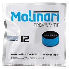 Molinari Premium Pool Billiard CUE TIP - 1 pc - 14 mm Super Soft 12 