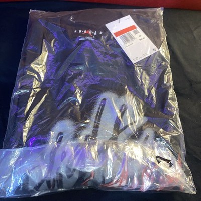 Travis Scott x Jordan Flight Graphic T-Shirt Size Large Black Phantom DO4101-010