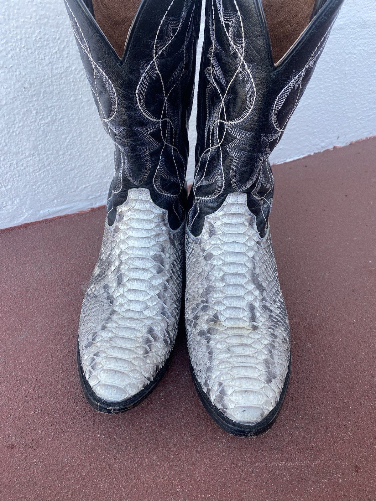 Dan Post Python Boots Genuine Men Size 10.5D - image 2