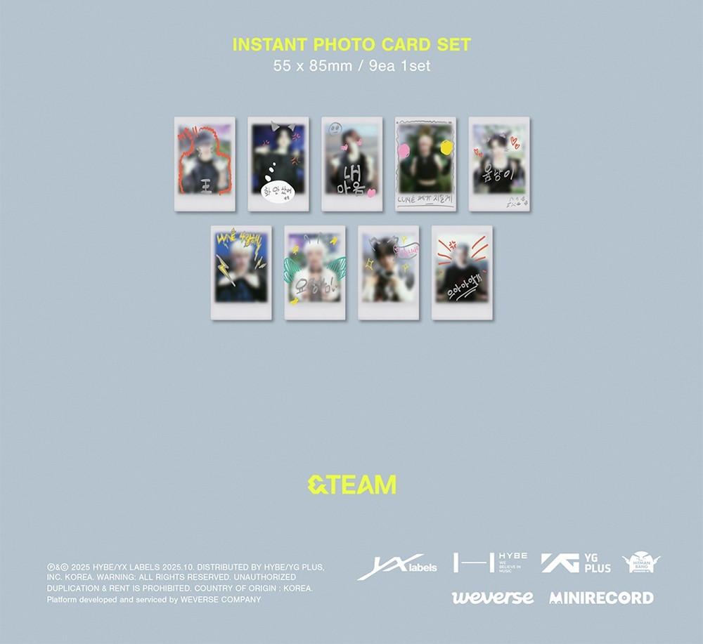 &TEAM BACK TO LIFE KR 1st Mini Album PHOTO CARD BOX(WEVERSE Ver