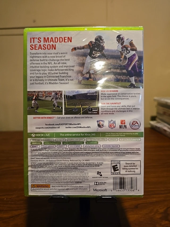Madden NFL 15 Microsoft Xbox 360 Brand New Factory Sealed - Image 2 of 4
