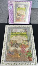 *RARE (2001) FX Schmid Jigsaw Puzzle “Cat Nap” 500pc *COMPLETE