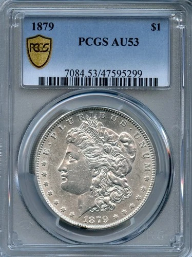 1879 Morgan Dollar PCGS AU-53