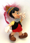 Vintage 1950's HONG KONG Plastic and Felt ~ PINOCCHIO ~ Christmas Ornament 3" — photo 3