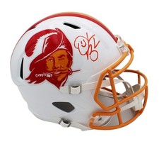 Derrick Brooks Signed Tampa Bay Buccaneers Speed Full Size TB Creamsicle Helmet