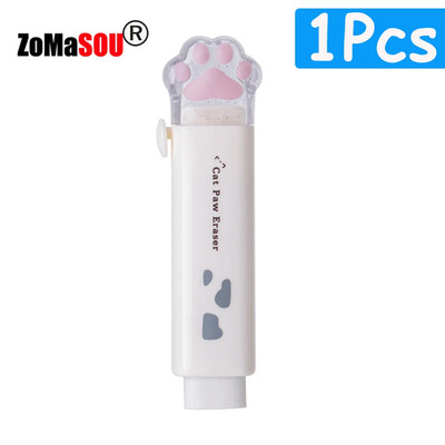 Kawaii Katzenpfote Gummi Radiergummis einziehbarer Bleistift Radierer UK