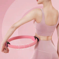 Dual-Grip Pilates Ring Magic Circle for Yoga, Resistance Full-Body Workouts