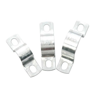 Zinc Plated Steel Plumbing Pipe Tube Saddle Clip Bracket U Shaped Clamp 8-200mm