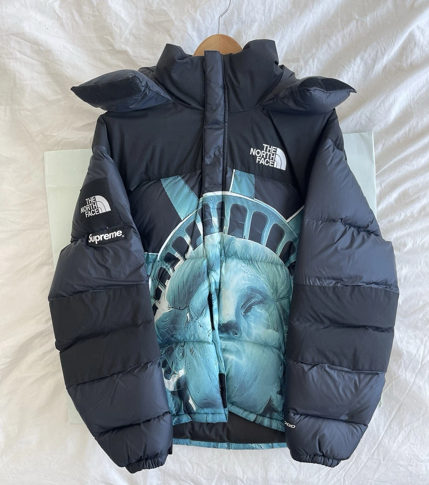 Veste Supreme X The North Face Statue de la Liberté Baltoro taille M 100% authentique