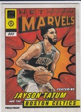 JAYSON TATUM Boston Celtics NET MARVELS PRESS PROOF Basketball Card INSERT LE!