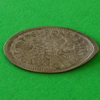ANCIENT BRITISH WEDDING RHYME Old New Borrowed Blue Elongated 1964 Sixpence Coin — photo 2