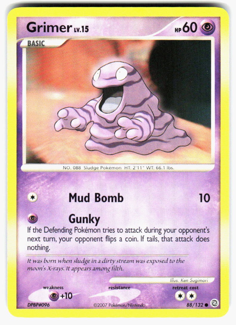 Grimer 88/132 Common Secret Wonders Pokemon Lightly Played