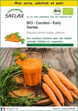 SAFLAX - Kit de culture - BIO - Carottes - Early Nantes - 1500 Graines