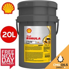 SHELL RIMULA R6 LM  10W40 CJ4 SYNTHETIC HEAVY DUTY ENGINE OIL 20L 7.50 per litre