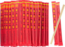 Disposable Bamboo Chopsticks 100 Pairs 9 Inch Individually Wrapped Bulk