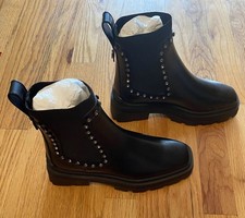 Brand New Jimmy Choo Veronique Embellished Block Heel Chelsea Boots sz 6.5 