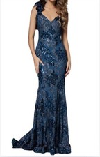 Jovani One Shoulder Sequin Gown Size 12