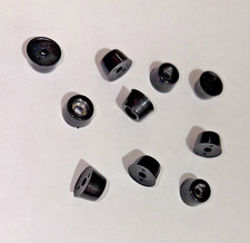 1/4" Tall X 1/2" Wide Base Round Rubber Bumper Feet for Equipment and Furniture