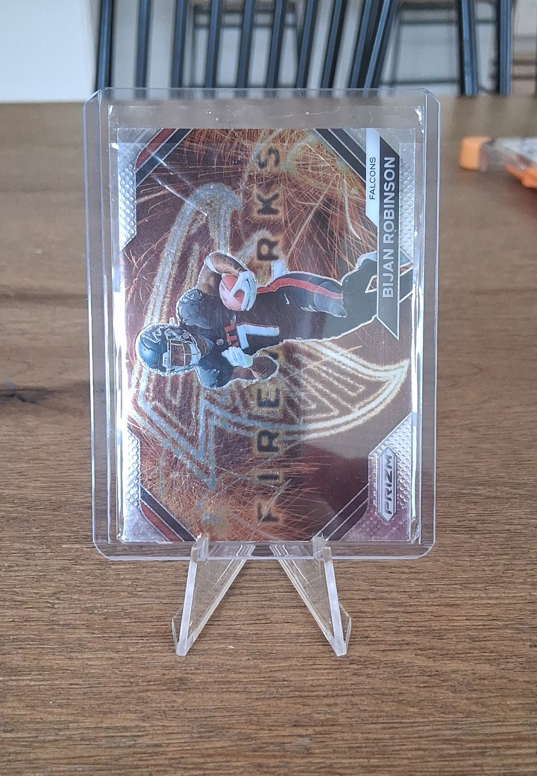 2023 Panini Prizm - Fireworks Bijan Robinson #F-24 Silver Prizm (RC)