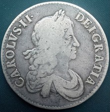 1671 Great Britain Charles II Crown Coin - Early Milled, High grade