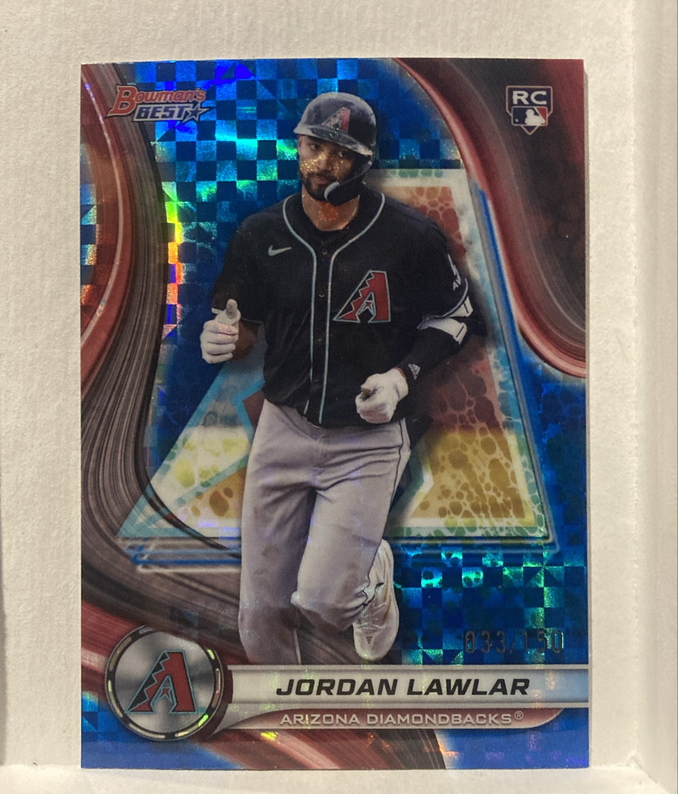 2024 Bowman's Best - Jordan Lawlar #4 Blue X-Fractor /150 (RC)