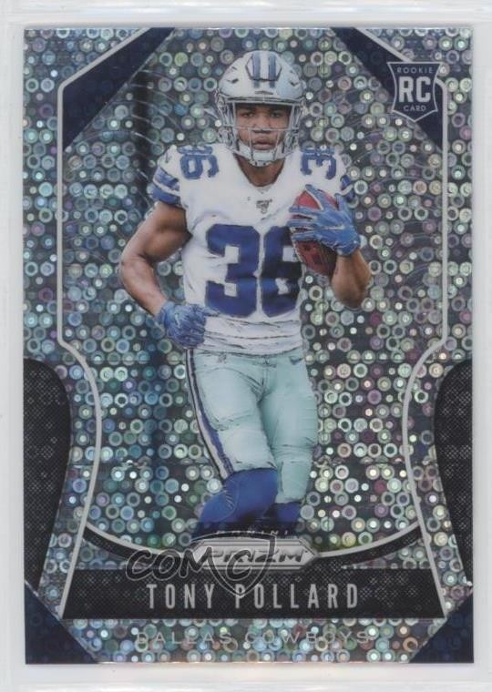 2019 Panini Prizm Rookies Disco Prizm Tony Pollard #339 04qy
